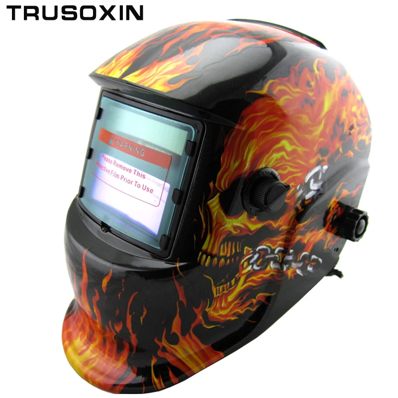 Skull Solar auto darkening TIG MIG MMA electric welding mask/helmet