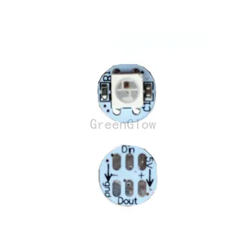 

1000X high quality SK6812 5050SMD RGB individually addressable LED chip with 10mm heat sink express free shipping