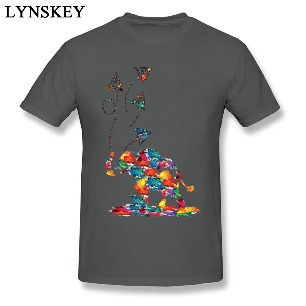 Rife 3D Printed T-Shirt Summer/Autumn Pure Cotton Crewneck Tops Shirt Short Sleeve Normal Paper planes Elephant Tee Shirts Paper planes Elephant carbon