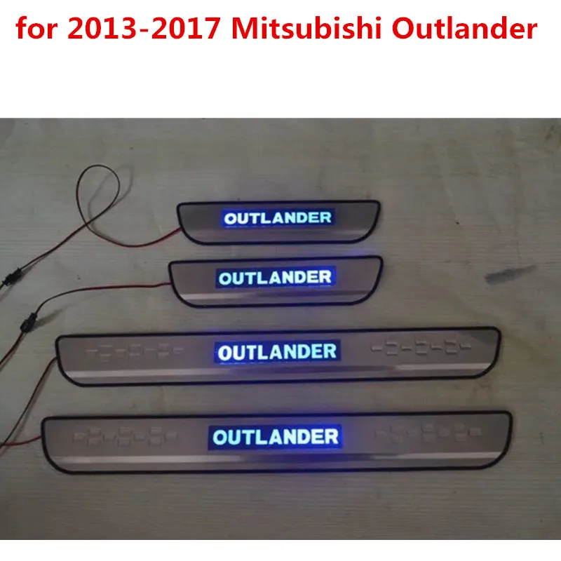 

Blue LED Side Door Sill Scuff Plate for 2013-2017 Mitsubishi Outlander Auto parts