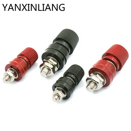 

1Pair(=2PCS) 333 Terminal 6mm Screw M6 Power Supply Terminals Binding Post(1PCS Red + 1PCS Black)