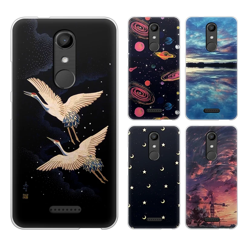 JURCHEN чехол для телефона Wiko U + Lite мультфильм цветной рисунок окрашенный Micro Forsted