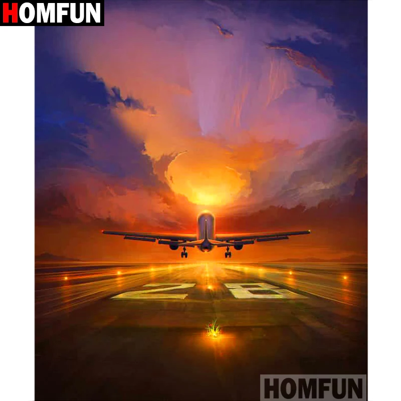 Картина HOMFUN с алмазной вышивкой летательный пейзаж алмазная живопись полный