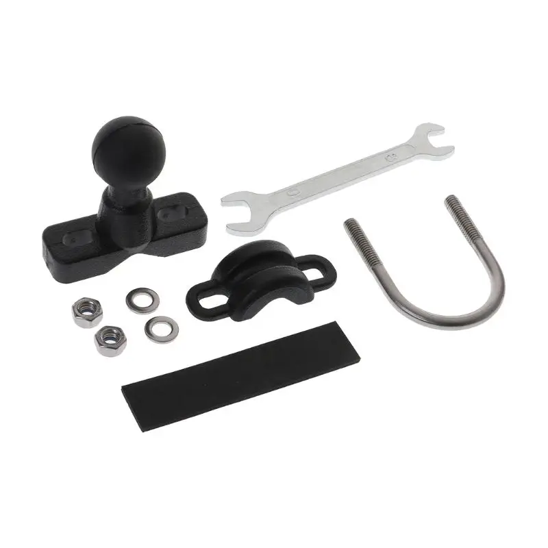 

U-Bolt Motorcycle Handlebar Bike Rail Rod Mount Base 1 Inch Ball for Gopro Camera Smartphone for Garmin Sony RAM Mount
