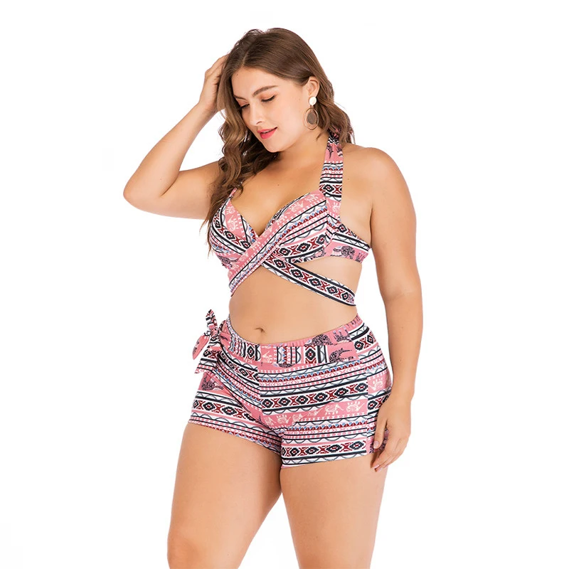 plus size halter bikini