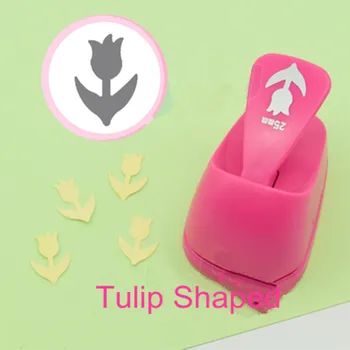 

Free Shipping M size Tulip shaped save power paper/eva foam craft punch Scrapbook Handmade punchers flower hole punches puncher