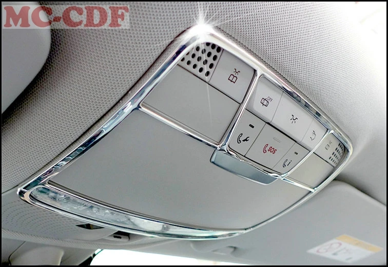 ABS автомобилей внутренняя крыши переключатель Очки коробка Рамки крышка отделка полосы для Mercedes Benz C Class w205 C180 C200 c250 C300 C400 C63