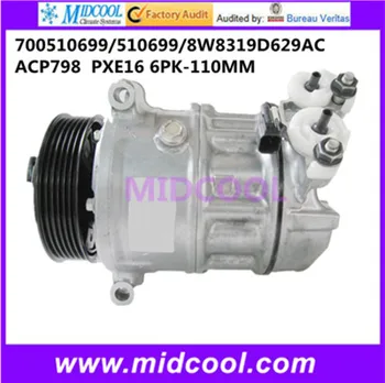 

HIGH QUALITY AUTO AC COMPRESSOR PXE16 FOR LANDROVER 700510699 510699 8W8319D629AC ACP798