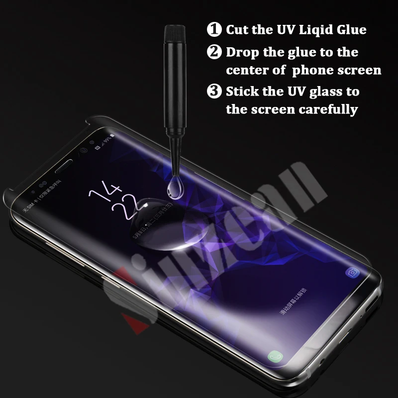 Sinzean 20 шт для huawei P30 Pro 3D полное покрытие УФ-стекло для P30 lite полный Клей закаленное стекло протектор экрана с usb-лампой