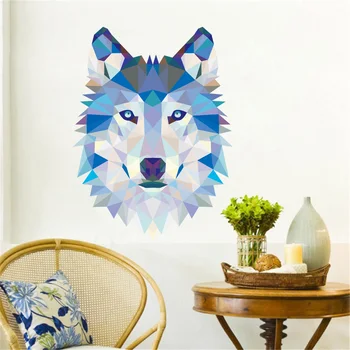 

Wolf Full Color Wall Stickers Removable Vinyl Murals Art Bear Decals Living Room Nursery Bedroom Creative Background Home Decor