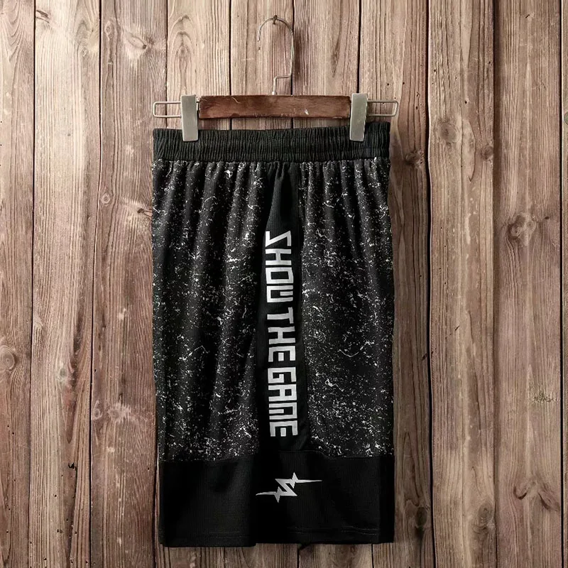 Спортивные мужские шорты для занятия баскетболом с карманами спортивные футбольные Фитнес баскетбольные шорты свободные вне шорты для бега теннисный зал тренировки Короткие