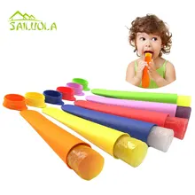 4 шт./лот формы для мороженого новые безопасный силиконовые формы для заморозки мороженого Производитель Пресс-формы 6 цветов