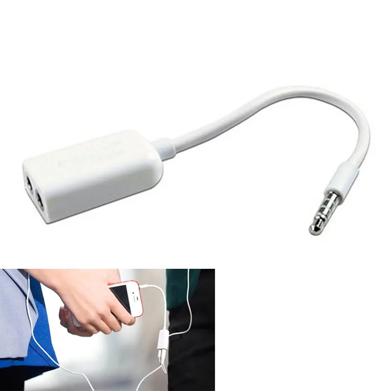 

Jack 3.5 mm to Dual 3.5mm Cable Male to Female Audio Headphone Splitter adapter Cable Two Earphone Plug For iPhone 5 6 ipod mp3