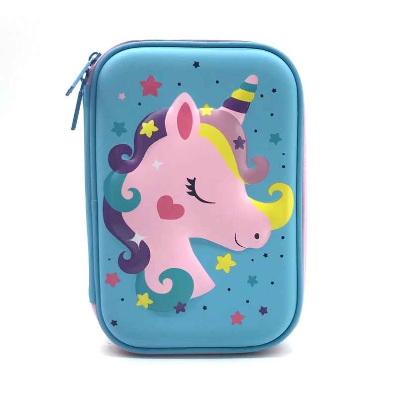 Caixa de Lápis Estuches para el Estejo Escolar Grande Unicórnio Kalem Kutusu Pena Tubarão Colegio Caneta Caixa Escola Etui Pensil Eva 15 Material escolar e de escritório