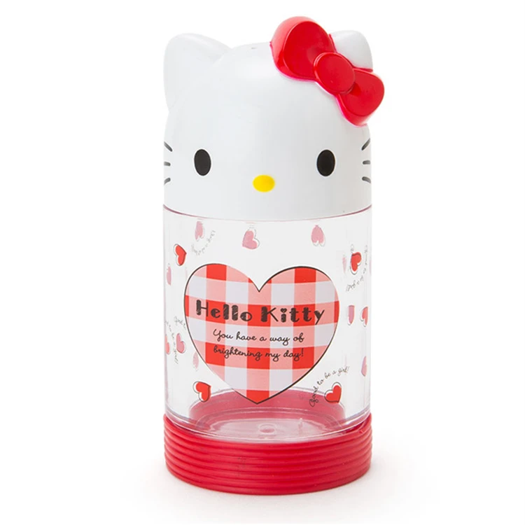 Hello kitty оливковые пластиковые бутылки для соусов масляный контейнер с крышкой и уксус соевый соус бутылка кухня - Цвет: red