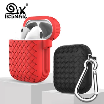 

IKSNIAL Case For Air Pods Soft Silicone Case For Airpods Shockproof Protector Case For Apple Airpods Cover Earphone Case