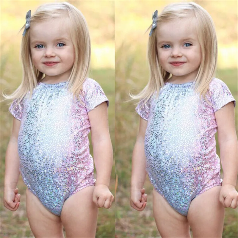 Princess Baby Girl Glitter Rompers Toddler Infant Bling Jumpsuit