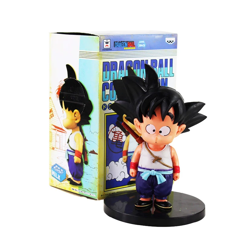 Коробка Dragon Ball Z Son Gokou Goku ПВХ Экшн фигурки детство Ver Akira Toriyama Коллекционная модель игрушки куклы Dragon Ball figuen - Color: with box -E