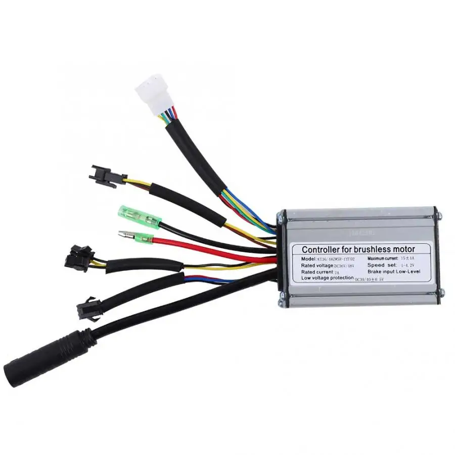 6 Tube 15A 36V/48V 250W 350W Electric Bicycle Controller for Brushless Motor E-Bike Scooter Electric Bicycle Accessory