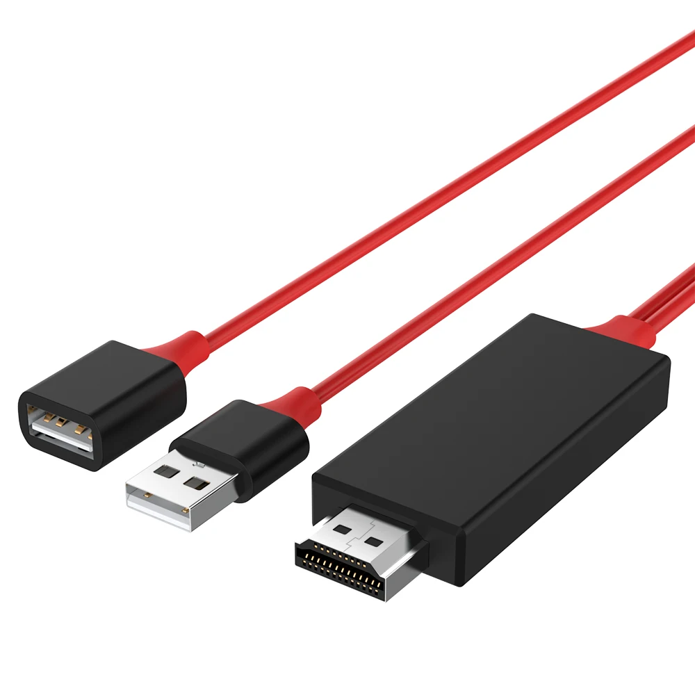 HDMI кабель для iPhone 8X7 6s Plus iPad tv Android телефон в HD tv адаптер Full HD 1080 P USB HDMI конвертер видео кабель для телефона
