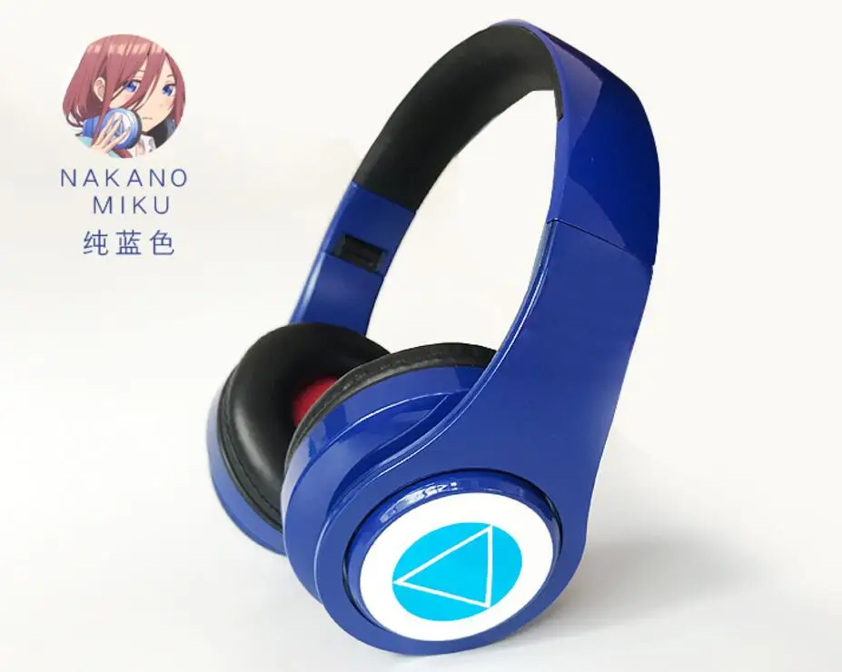 Аниме Go-Toubun no Hanayome The Quintuplets Nakano Miku Косплей Складная гарнитура Беспроводная Bluetooth наушники подарки