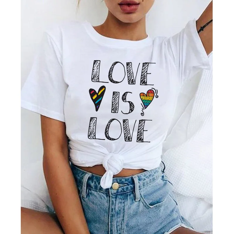 Lgbt футболка с надписью Love Wins для женщин лесбиянок геев Радужный Топ love is футболки