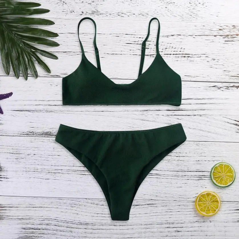 

JAYCOSIN 2018 Women Bra Set Sexy Fashion Push Up Bralette Cheeky Bottom Swimsuit j31