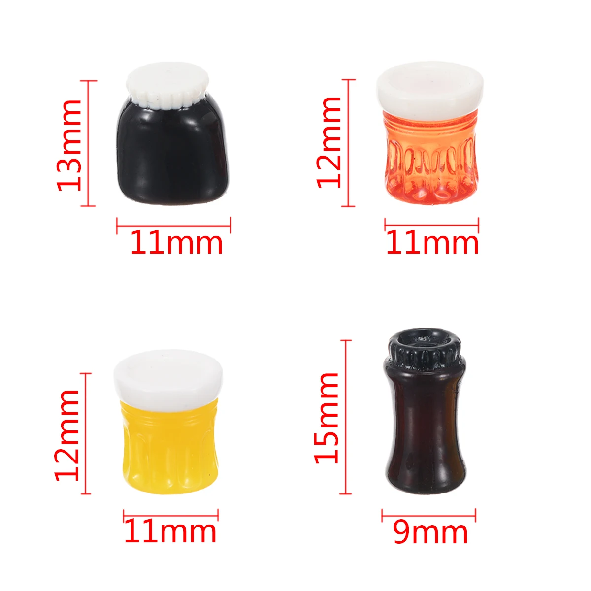 4Pcs 1/12 Dollhouse Miniature Accessories Mini Nutella Jam Simulation Furniture Kitchen Food Condiment Toys For Doll House Decor