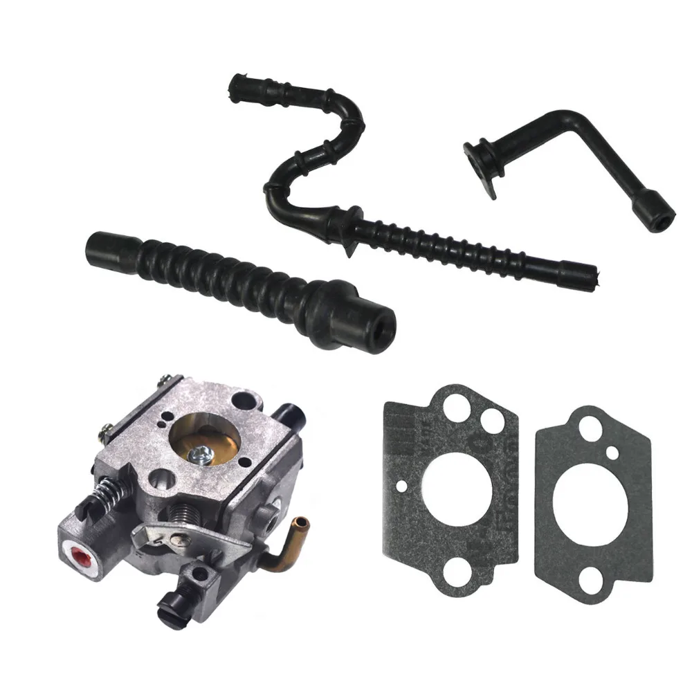 Carb Carburetor With Fuel Line & Gaskets Fit STIHL 024 026 MS240 MS260