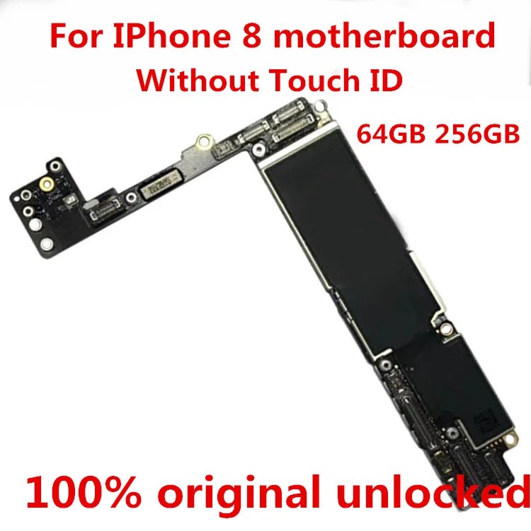 

For iPhone 8 Motherboard unlocked,100% Original for iphone8 Logic board 64GB without touch ID free shipping +tool+gift