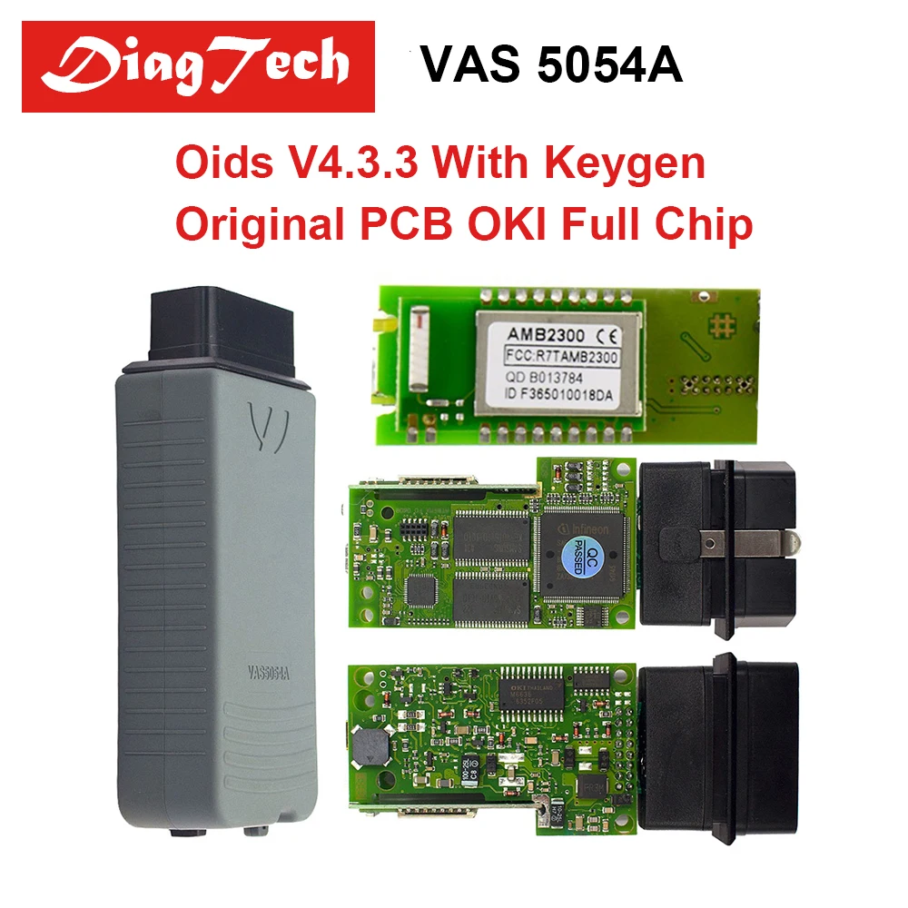 

Newest VAS5054A With OKI Keygen Full Chip VAS5054 Bluetooth ODIS 4.3.3 & 4.23 With Free Keygen Support UDS Protocol VAS 5054A