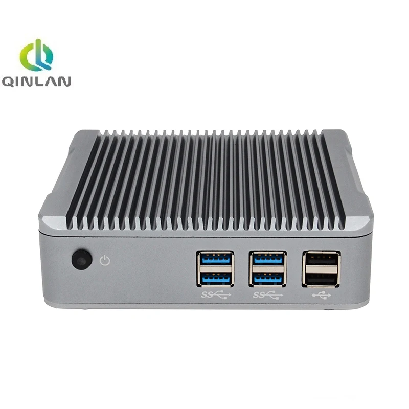 QINLAN Fanless Mini PC Intel Core i3 4010U Windows 10 Mini Desktop Support VGA and HDMI