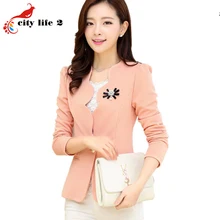 Plus Tamaño 4XL 5XL Chaqueta A Cuadros Nuevo 2016 Resorte de Las Mujeres prendas de Vestir Exteriores Elegante Chaqueta de Traje Casual Femenino Bleiser De Mujer