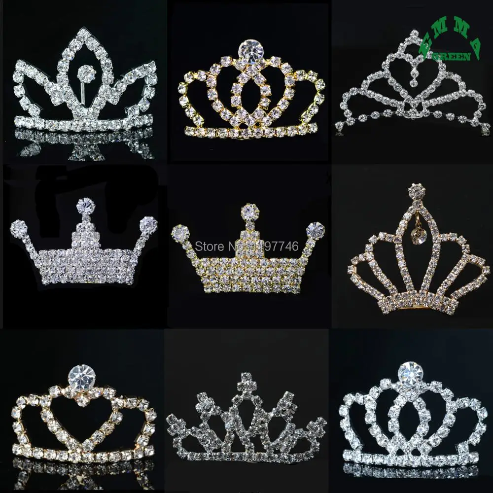 

Crown Charms Princess Crowns Pendants Rhinestone Charms 2pcs Crystal Embellishment Charm Pendants for Bridal Wedding Decorations