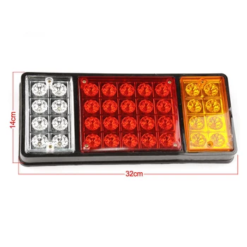 

Shockproof Car LED lights Rectangle 36LED Taillight Lamps Trailer 315*135*25mm 3 colors 2pcs Accessory