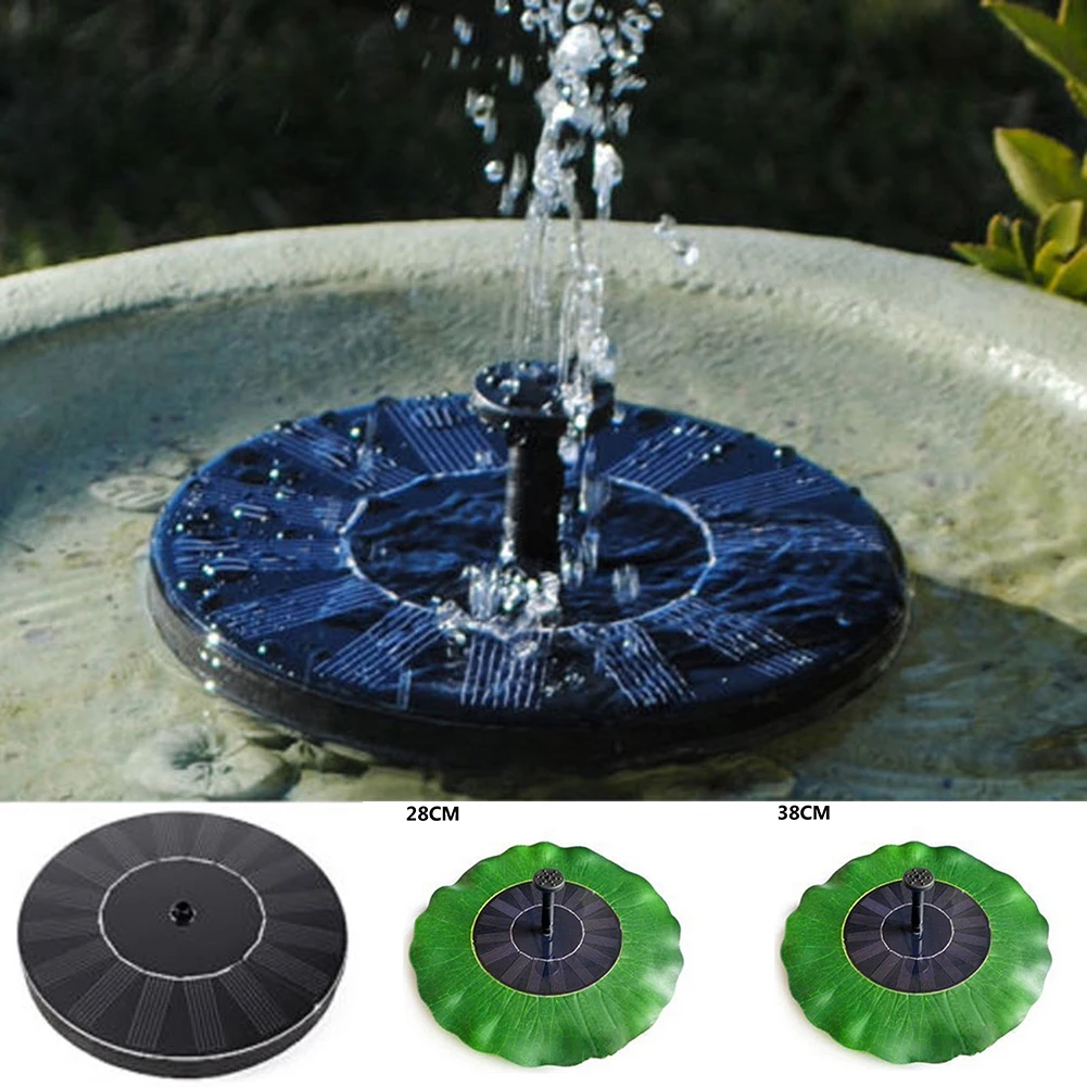 Solar Power Fountain Water Pump Floating Panel Garden Pool Plants Pond Watering