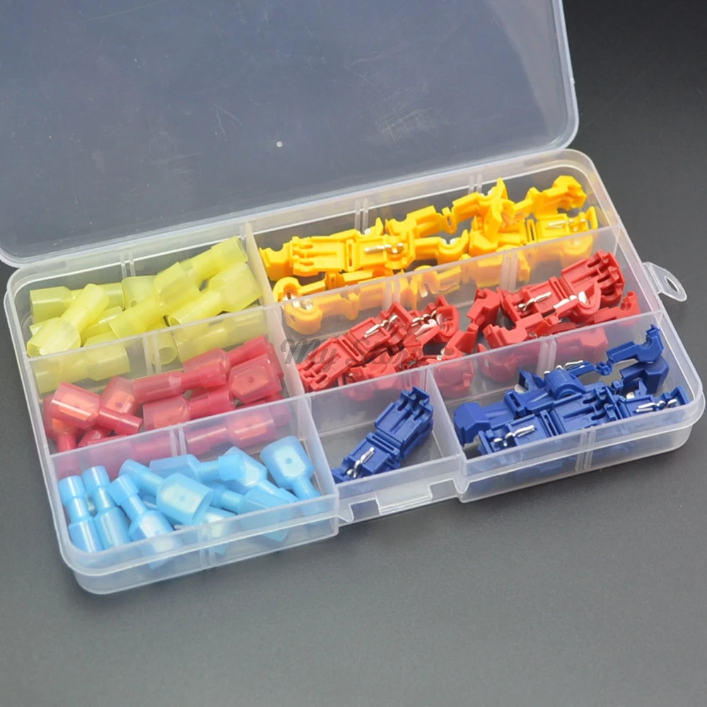 60pc/lot Wire Cable Connectors Terminals Crimp Scotch Lock Quick Splice