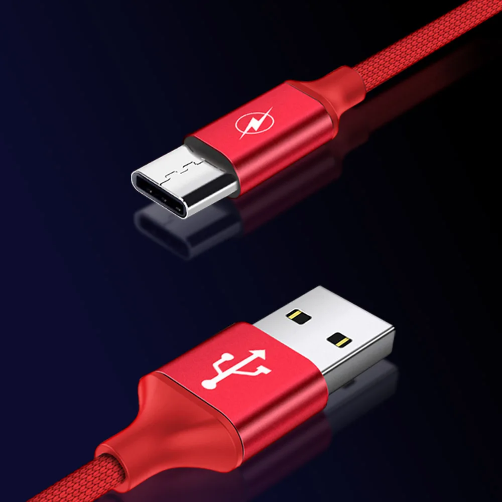 

Charging Wire USB Type C Sync Data Cord for SamSung Gaxaly S8 Plus Fast Charge Line for Xiaomi Mi5 6 Huawei P10 Charger Cables