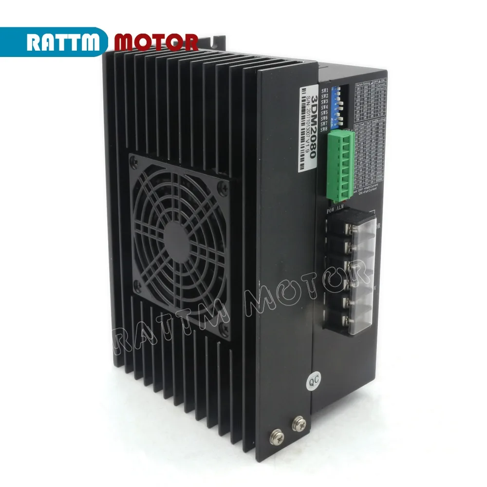 3DM2080 3 фазы AC80-220V/6.6A/высокая производительность Цифровой Драйвер шагового двигателя для NEMA34 NEMA42 NEMA52 шаговый двигатель