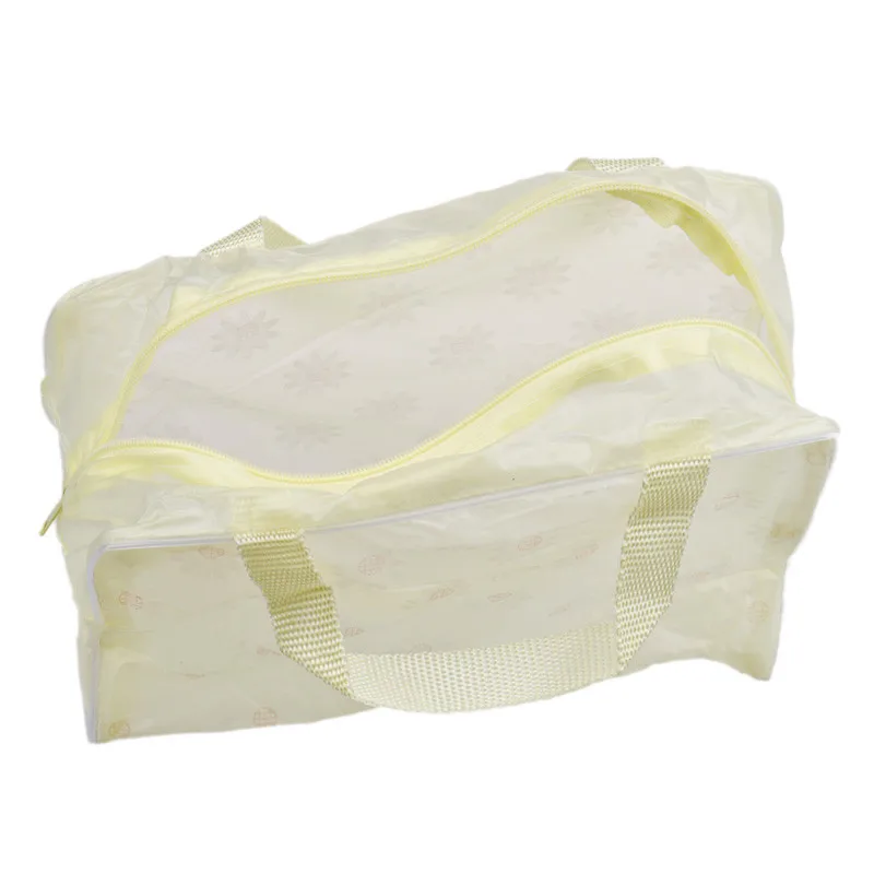 eTya 5 Colors Make Up Organizer Bag Toiletry Bathing Storage Bag women waterproof Transparent Floral PVC Travel cosmetic bag -