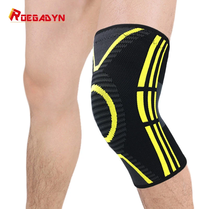 ROEGADYN الرياضية مرونة نيباد الكرة الطائرة منصات الركبة كرة السلة مشتركة دعم الركبة منصات الركبة سلامة تشغيل للنساء والرجال