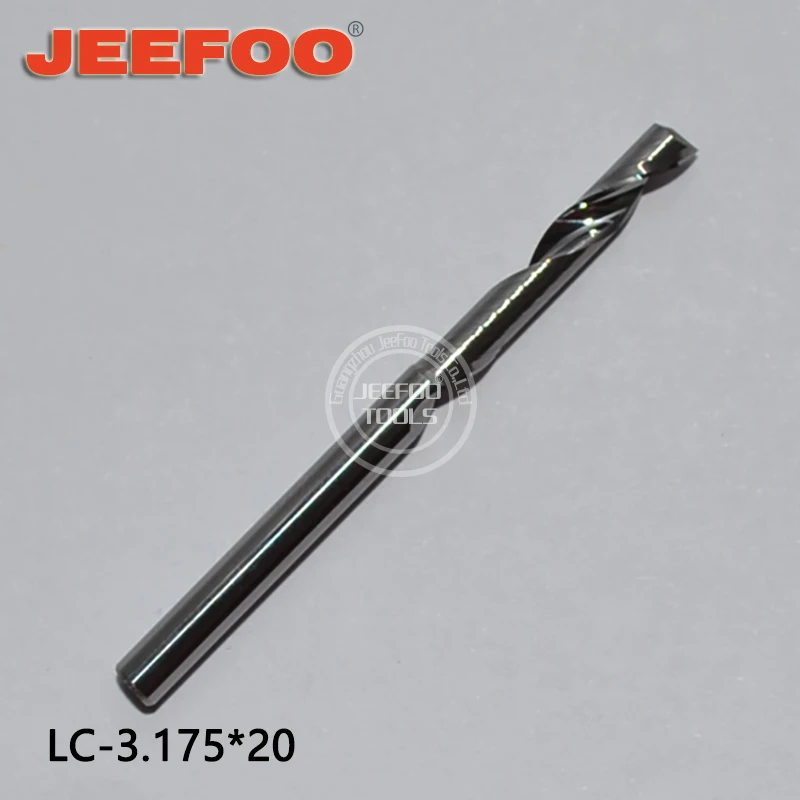 

3.175*20 Aluminium Tungsten Soild Carbide Spiral End Mill 1/8 One Flute Wood CNC Router Bit Milling Cutter Drill Craving Tools