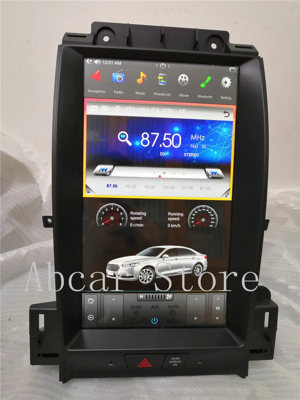 13,6 ''Tesla стиль Android 8,1 px6 автомобильный dvd плеер gps навигация для Ford aurus 2012 2013 Радио Стерео ips