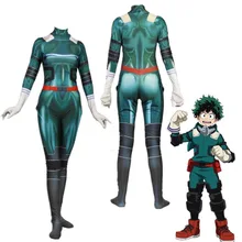 Аниме комбинезон для Хэллоуина Boku no Hero Academy Deku Izuku Midoriya костюм для косплея «Мой герой» костюм зентай