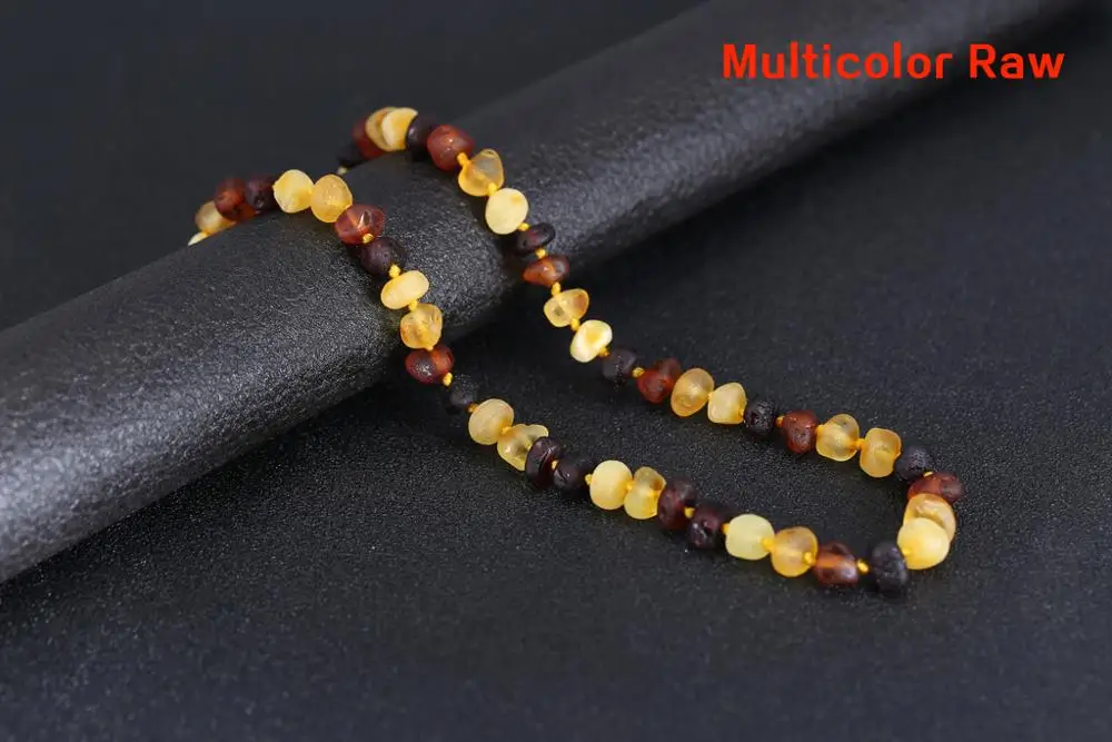 Baltic Янтарное прорезывающее ожерелье/браслет для ребенка (Коньяк)-3 размера-Diy бусы ожерелье-натуральные камни для изготовления ювелирных