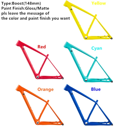 Карбоновая рама для велосипеда 29er Boost 12*148 мм, рама для горного велосипеда, карбоновая рама для горного велосипеда 29 дюймов, карбоновая рама для горного велосипеда BSA - Цвет: whole color 148