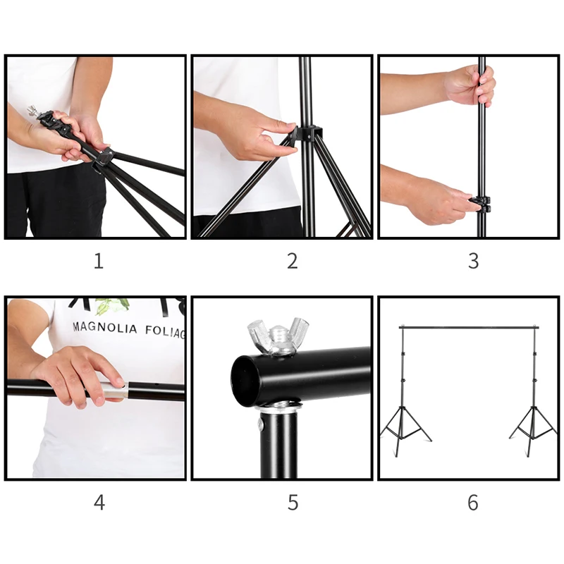  Green Screen Non-woven Background Support Stand Kit 20 Watt LED Hair Light Boom Stand Studio Photo 