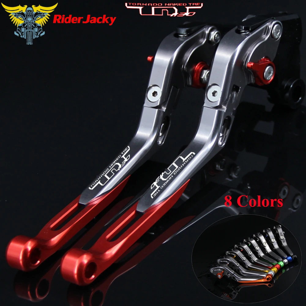 Красный + Титан для Benelli TNT 1130 Sport/Evo 2005 2014 2010 2011 2012 2013 CNC Складные Выдвижные рычаги