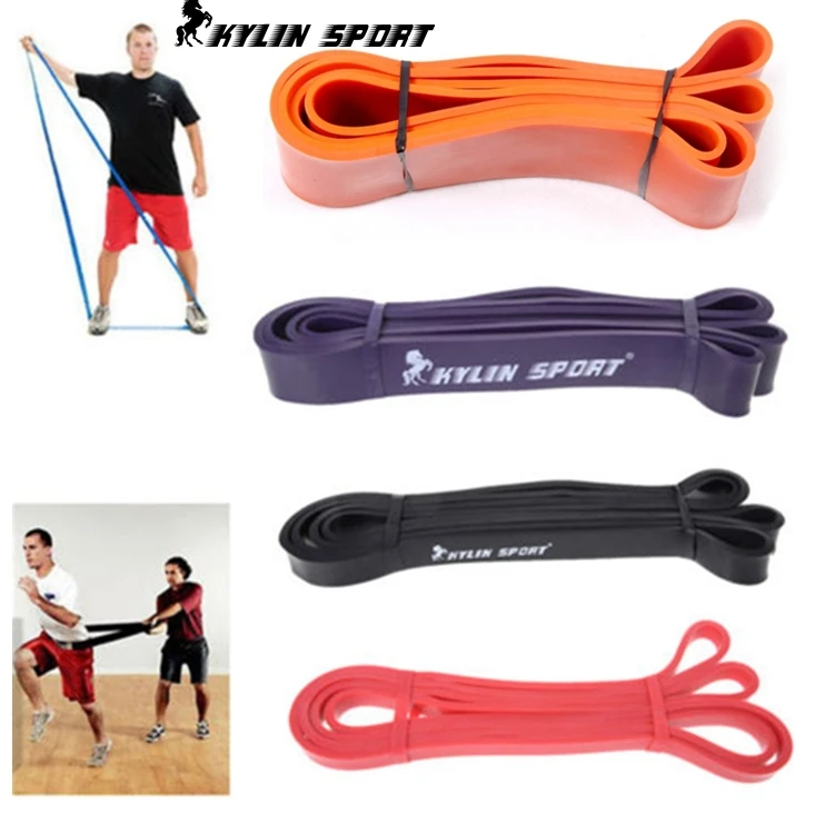 Set Of 4 Natural Latex 41" Exercise Band Fitness Equipment Interesting