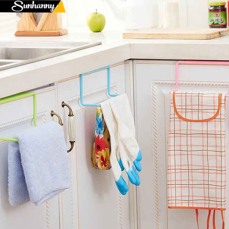 Sunhanny Kitchen back Towel Rack Plastic rag Rack Tower Hanger